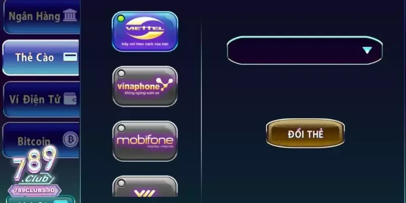 Nạp rút tiền nhanh chóng, tiện lợi từ cổng game 