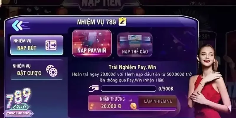Thưởng nạp lần đầu tiên cho thành viên 