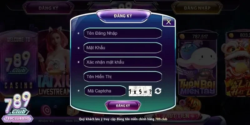 Vào truy cập đúng trang 789CLUB